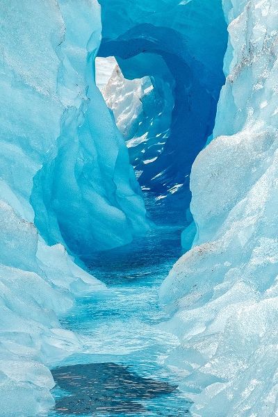 Glacial tube-Mendenhall Glacier-Juneau-Alaska-USA